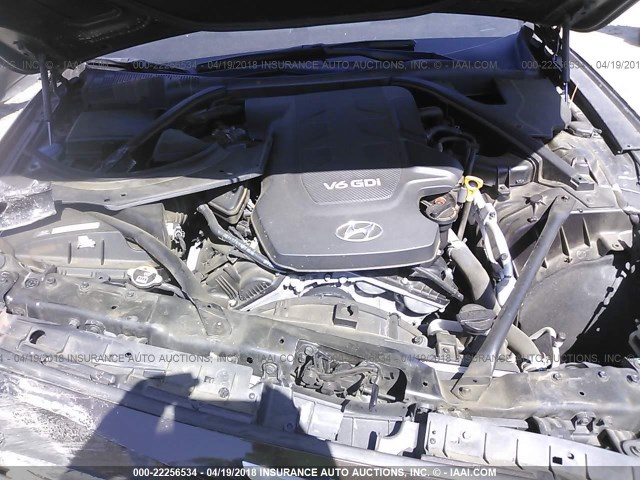 KMHGN4JEXGU114099 - 2016 HYUNDAI GENESIS 3.8L BROWN photo 10