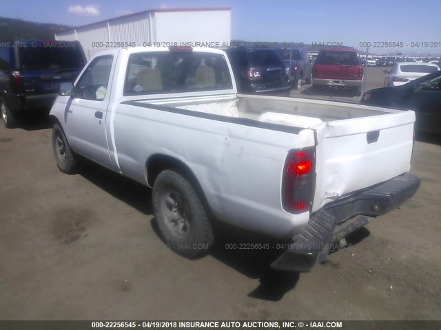 1N6DD21S1YC316340 - 2000 NISSAN FRONTIER XE WHITE photo 3
