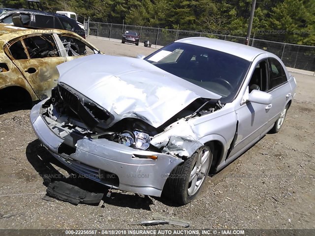 1LNHM86S41Y611596 - 2001 LINCOLN LS GRAY photo 2