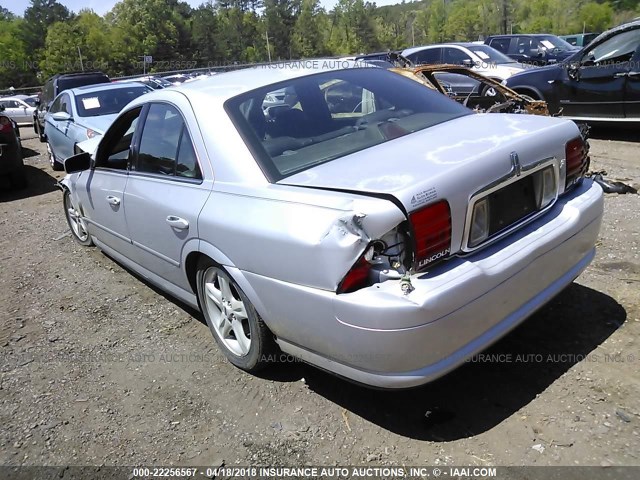 1LNHM86S41Y611596 - 2001 LINCOLN LS GRAY photo 3