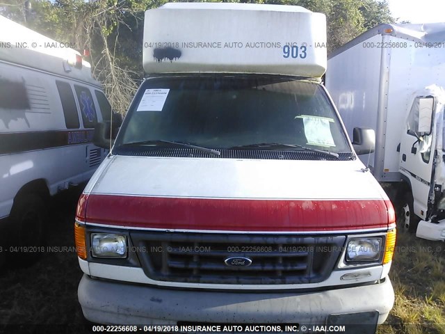 1FTSS34F83HB10819 - 2003 FORD ECONOLINE E350 SUPER DUTY VAN WHITE photo 6