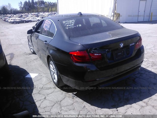 WBAXH5C57CDW08989 - 2012 BMW 528 XI BLACK photo 3