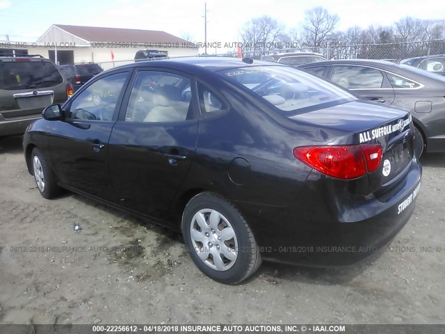 KMHDU46D58U494850 - 2008 HYUNDAI ELANTRA GLS/SE/LIMITED BLACK photo 3