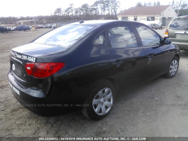 KMHDU46D58U494850 - 2008 HYUNDAI ELANTRA GLS/SE/LIMITED BLACK photo 4