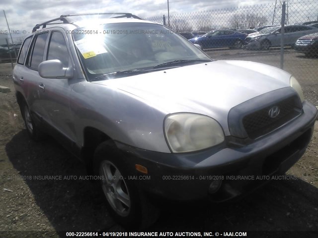 KM8SC13D52U255643 - 2002 HYUNDAI SANTA FE GLS/LX SILVER photo 1