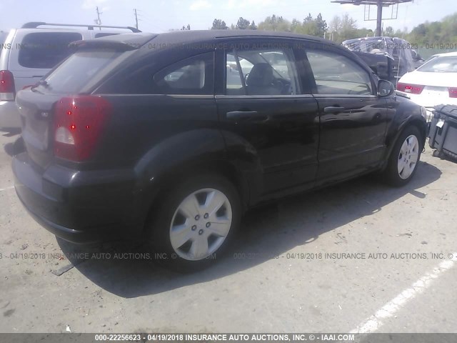 1B3HB48B97D534452 - 2007 DODGE CALIBER SXT BLACK photo 4