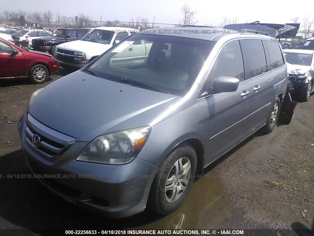 5FNRL38607B032628 - 2007 HONDA ODYSSEY EXL GRAY photo 2