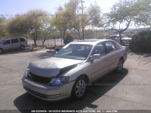 4T1BF28B03U302292 - 2003 TOYOTA AVALON XL/XLS GOLD photo 2