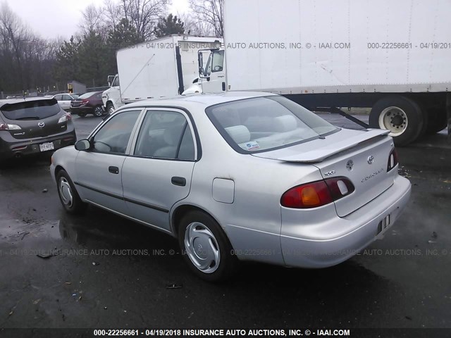 2T1BR12EXYC262946 - 2000 TOYOTA COROLLA VE/CE/LE SILVER photo 3