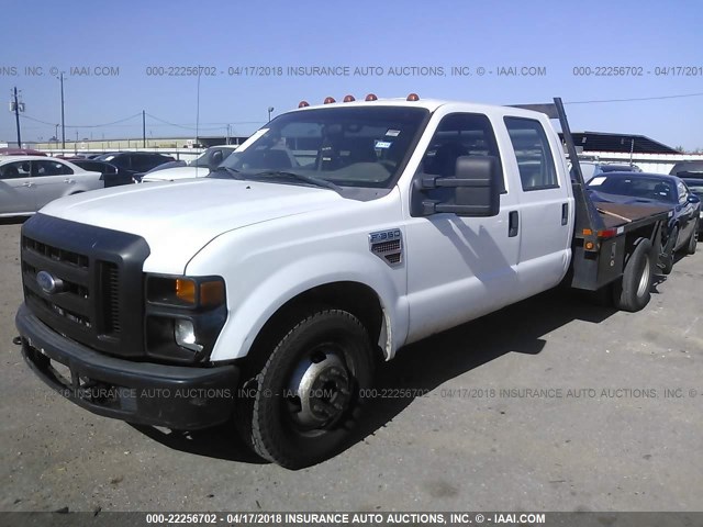 1FDWW36R28EC79509 - 2008 FORD F350 SUPER DUTY WHITE photo 2