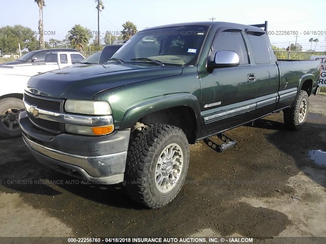 1GCHC29U41E223450 - 2001 CHEVROLET SILVERADO C2500 HEAVY DUTY GREEN photo 2