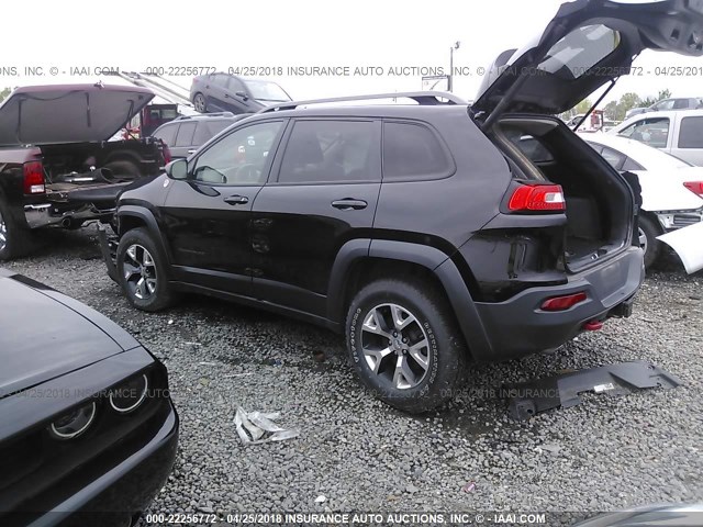 1C4PJMBS5EW155942 - 2014 JEEP CHEROKEE TRAILHAWK 黑色 照片 3