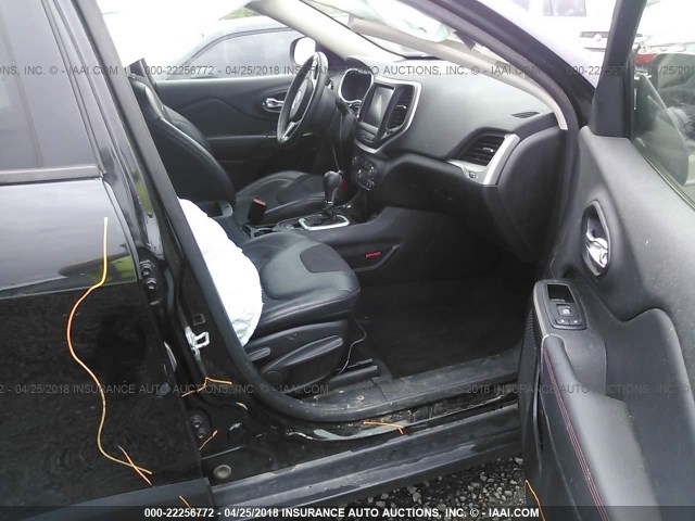 1C4PJMBS5EW155942 - 2014 JEEP CHEROKEE TRAILHAWK 黑色 照片 5