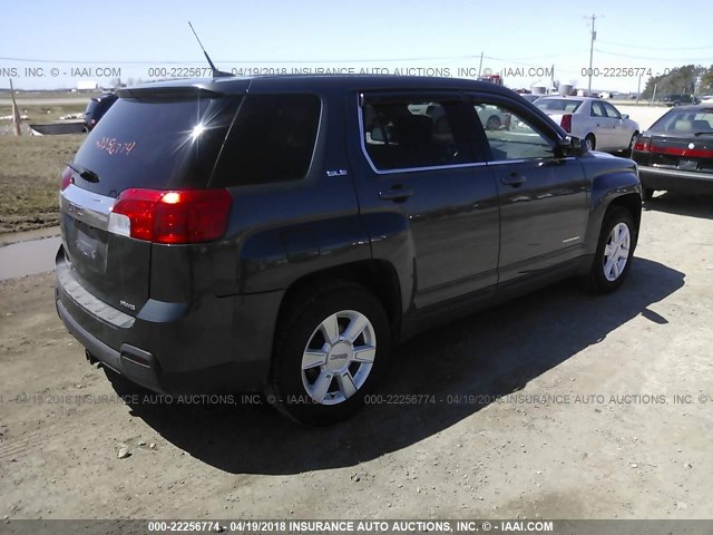 2CTFLRECXB6263068 - 2011 GMC TERRAIN SLE GRAY photo 4