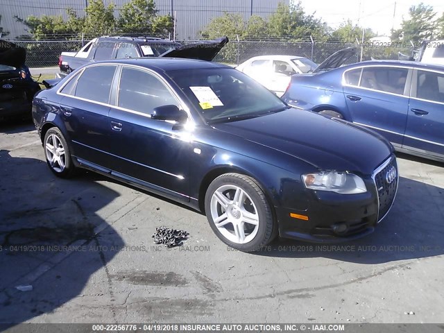 WAUAF78E08A030243 - 2008 AUDI A4 2.0T Dark Blue photo 1