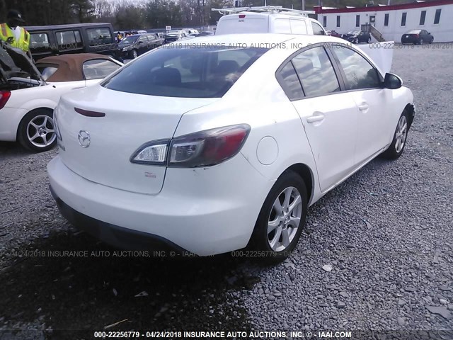 JM1BL1SF4A1216825 - 2010 MAZDA 3 I WHITE photo 4