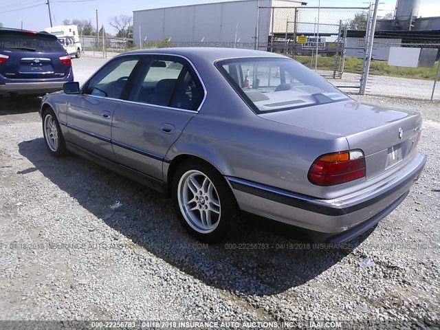 WBAGF8323WDL50178 - 1998 BMW 740 I AUTOMATIC GRAY photo 3