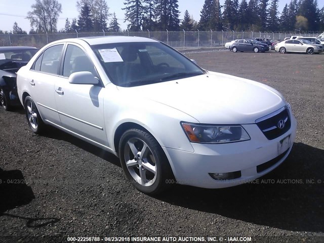 5NPEU46F97H168228 - 2007 HYUNDAI SONATA SE/LIMITED WHITE photo 1