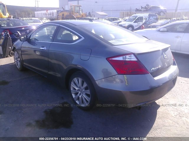 1HGCS22898A001094 - 2008 HONDA ACCORD EXL GRAY photo 3