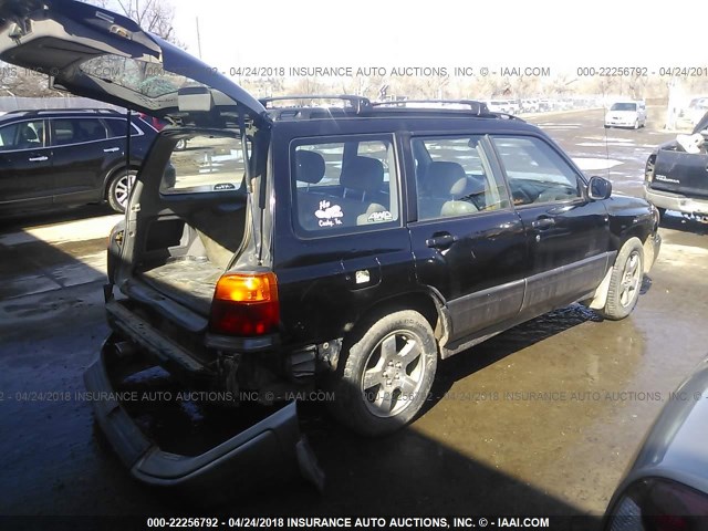 JF1SF6552WH762275 - 1998 SUBARU FORESTER S 黑色 照片 4