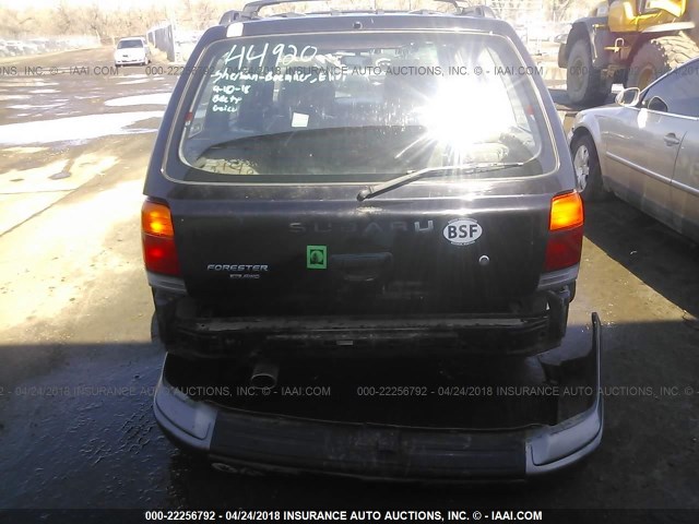 JF1SF6552WH762275 - 1998 SUBARU FORESTER S 黑色 照片 6