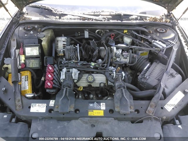 2G1WX12K3Y9217949 - 2000 CHEVROLET MONTE CARLO SS შავი ფოტო 10