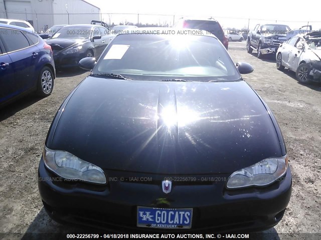 2G1WX12K3Y9217949 - 2000 CHEVROLET MONTE CARLO SS შავი ფოტო 6