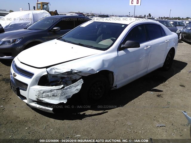 1G1ZA5E13BF249548 - 2011 CHEVROLET MALIBU LS WHITE photo 2