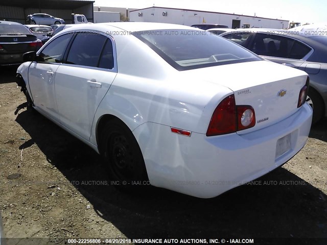 1G1ZA5E13BF249548 - 2011 CHEVROLET MALIBU LS WHITE photo 3