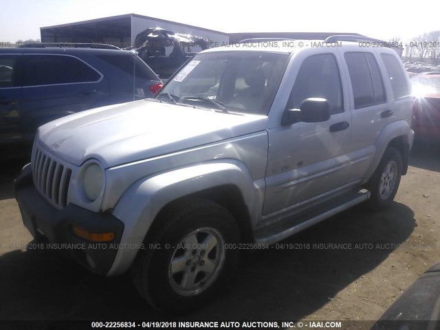 1J4GL58K22W179094 - 2002 JEEP LIBERTY LIMITED SILVER photo 2