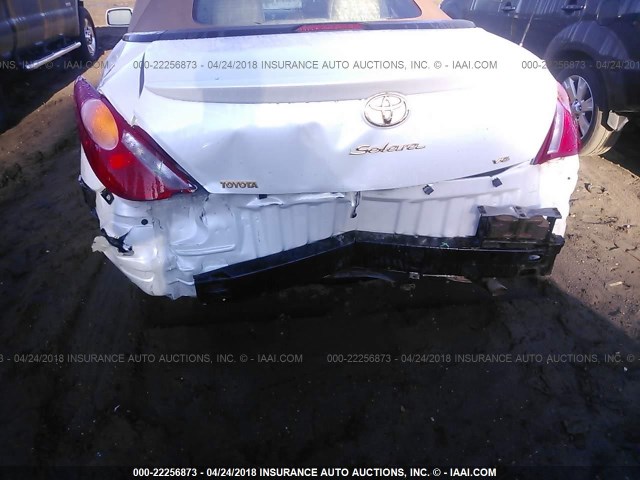 4T1FA38P36U069739 - 2006 TOYOTA CAMRY SOLARA SE/SLE თეთრი ფოტო 6