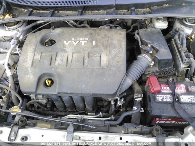 JTDBL40E59J021937 - 2009 TOYOTA COROLLA LE/XLE GRAY photo 10