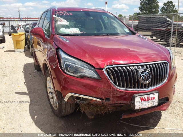 LRBFXBSA1HD025970 - 2017 BUICK ENVISION ESSENCE RED photo 6