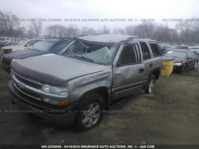 1GNEK13ZX3J263893 - 2003 CHEVROLET TAHOE K1500 BROWN photo 2