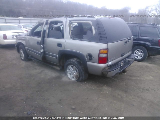 1GNEK13ZX3J263893 - 2003 CHEVROLET TAHOE K1500 BROWN photo 3