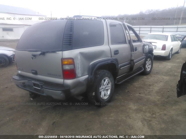 1GNEK13ZX3J263893 - 2003 CHEVROLET TAHOE K1500 BROWN photo 4