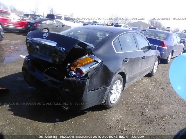 1N4AL2AP2CC160764 - 2012 NISSAN ALTIMA S BLACK photo 4