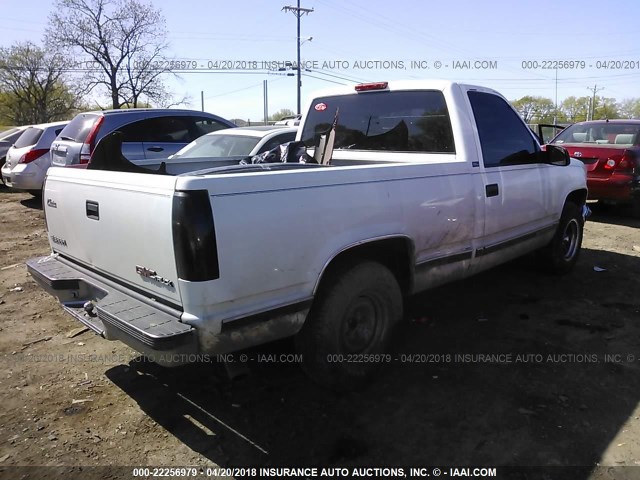 1GTEC14W4TZ525578 - 1996 GMC SIERRA C1500 WHITE photo 4