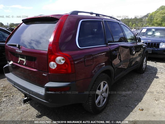 YV4CZ592561257952 - 2006 VOLVO XC90 BURGUNDY photo 6