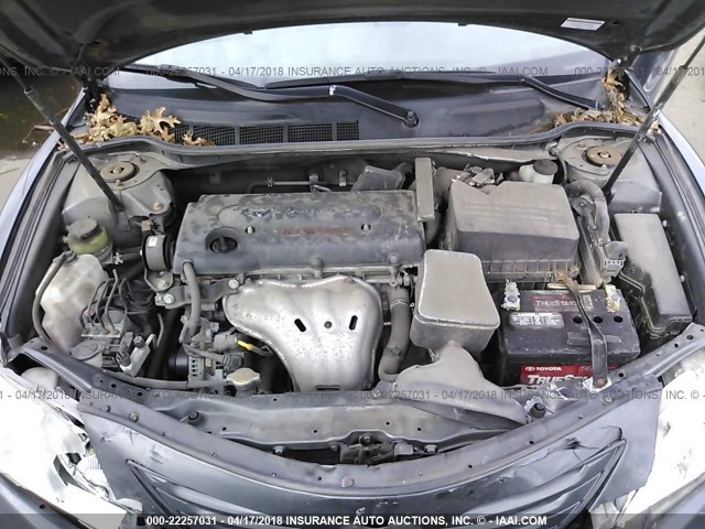 4T4BE46K09R053606 - 2009 TOYOTA CAMRY SE/LE/XLE GRAY photo 10