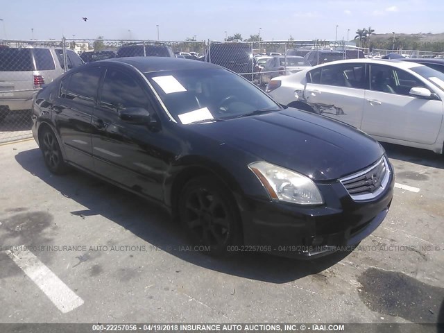 1N4BA41E17C849785 - 2007 NISSAN MAXIMA SE/SL BLACK photo 1