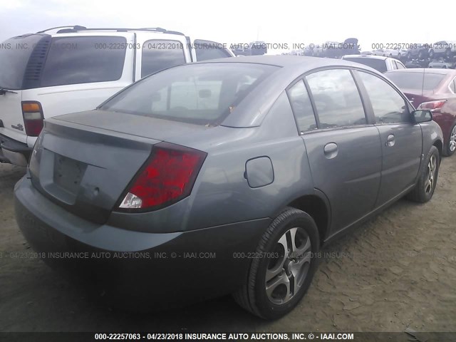 1G8AL52F05Z100705 - 2005 SATURN ION LEVEL 3 GRAY photo 4