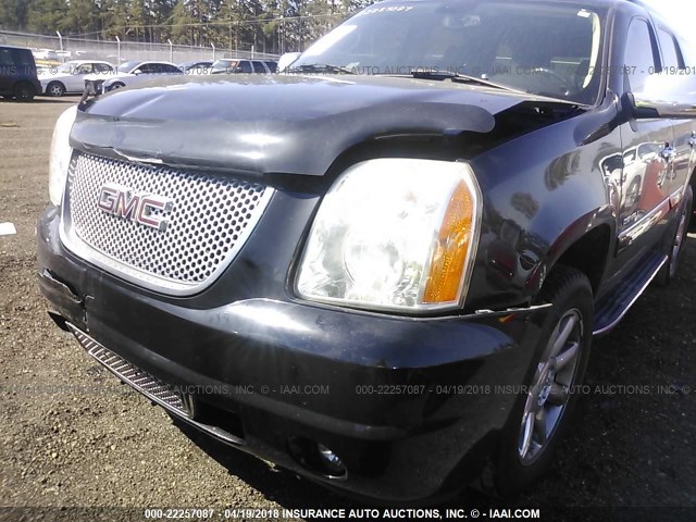 1GKFK63807J221390 - 2007 GMC YUKON DENALI BLACK photo 6