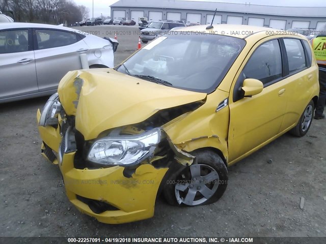 KL1TD66E19B639438 - 2009 CHEVROLET AVEO LS/LT 黄色 照片 2