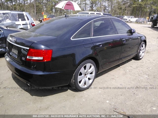 WAUDH74F07N088334 - 2007 AUDI A6 3.2 QUATTRO BLACK photo 4