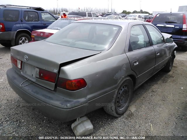 4T1BG22K91U035155 - 2001 TOYOTA CAMRY CE/LE/XLE GRAY photo 4