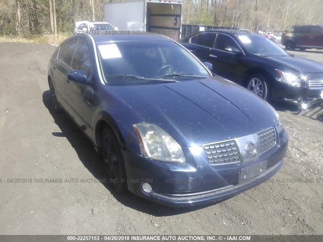 1N4BA41E95C820158 - 2005 NISSAN MAXIMA SE/SL BLUE photo 1