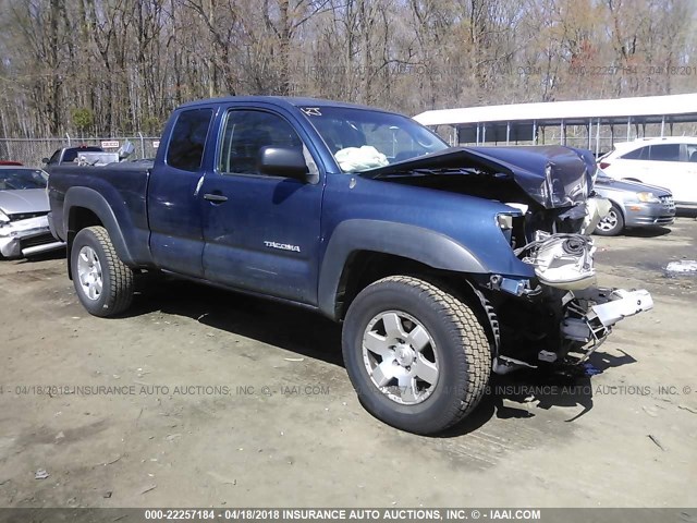 5TEUU42N17Z381177 - 2007 TOYOTA TACOMA ACCESS CAB BLUE photo 1