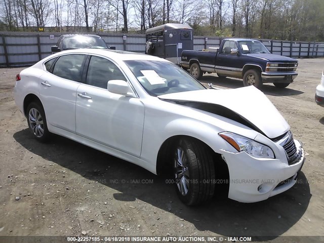 JN1BY1AR4DM604172 - 2013 INFINITI M37 X WHITE photo 1