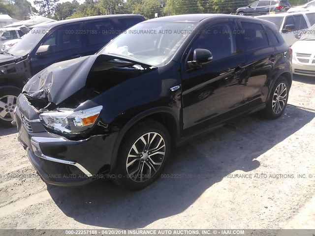 JA4AP3AU6GZ034463 - 2016 MITSUBISHI OUTLANDER SPORT ES/SE BLACK photo 2